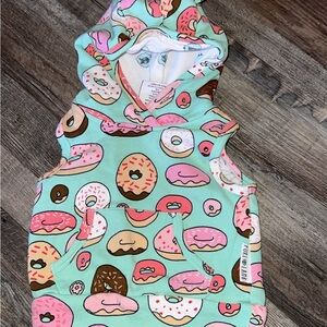 Purl lamb donut hooded tank